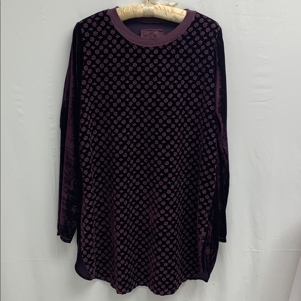 Johnny Was Purple Patterned Tunic